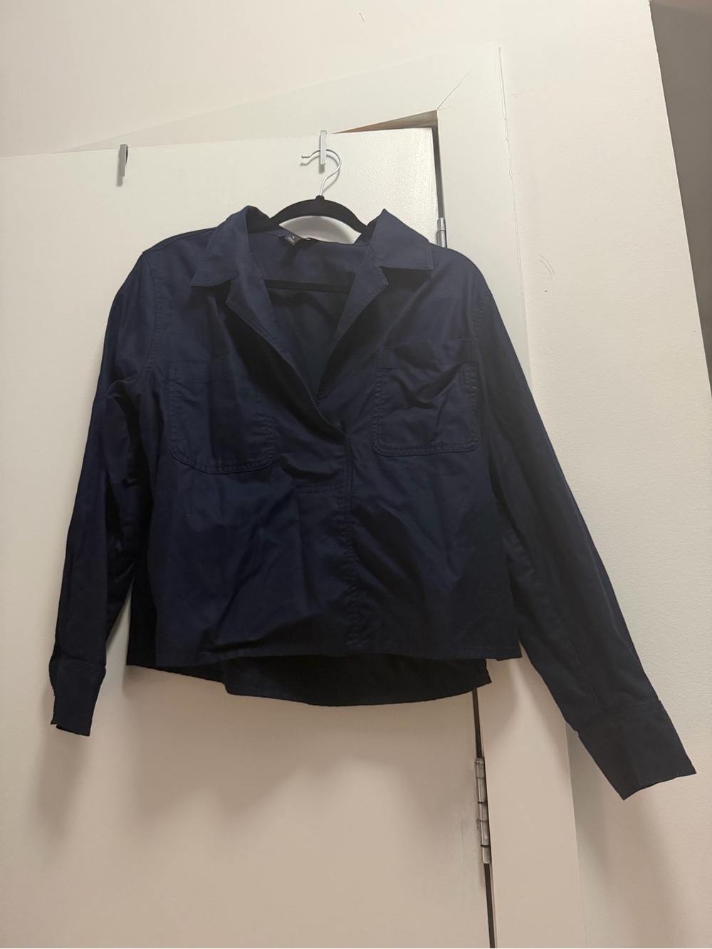 Banana Republic Dark Navy Utility top with Patch Pockets